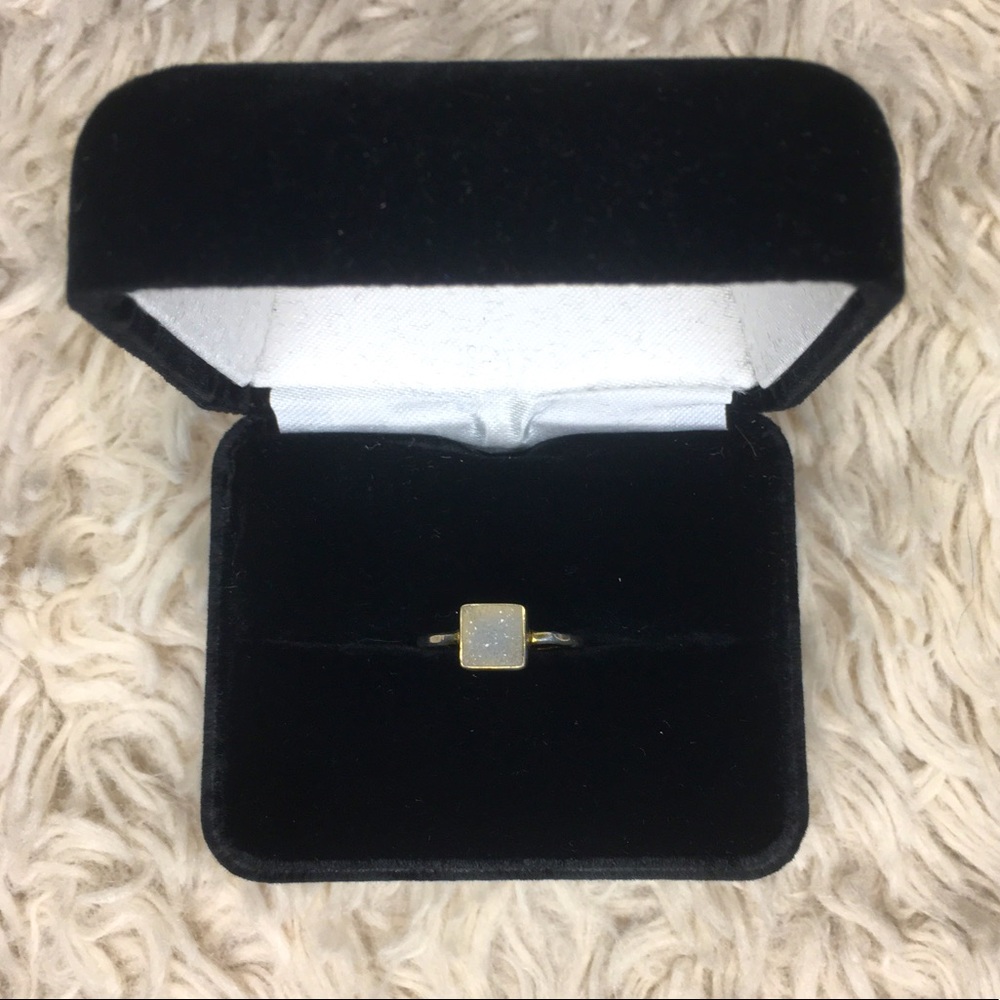 Sterling Silver Druzy Ring